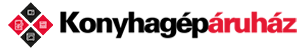 Itt helyezkedik el a Konyhagépáruház.hu logója.