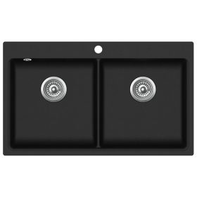 EVIDO Quadro 9 gránit mosogató, 860 x 510 mm, antracit