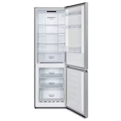 Gorenje NRK6182PS4 Alulfagyasztós hűtőszekrény, E Energiaosztály, Hűtő: 207L, Fagyasztó: 85L, Nofrost, Zajszint: 39 dB, Szél: 60 cm, Mag: 178.5 cm, Mély: 59 cm, Digitális kijelző nélkül