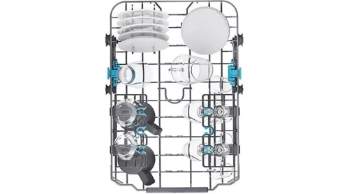 Haier XI1C3TB2FB beépíthető keskeny mosogatógép, teljesen integrált, 11 teríték, energiaosztály C, 8 program, M x M x S (mm) 448x575x816