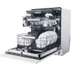 Haier XS 6B0S3FSB teljesen integrált mosogatógép, 16 teríték, energiaosztály B, 10 program, AI programok, Inverter motor, Automatikus ajtó