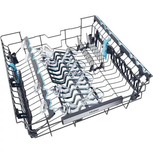 Haier XS 6B0S3FSB teljesen integrált mosogatógép, 16 teríték, energiaosztály B, 10 program, AI programok, Inverter motor, Automatikus ajtó