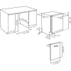 Haier XS 6B0S3FSB teljesen integrált mosogatógép, 16 teríték, energiaosztály B, 10 program, AI programok, Inverter motor, Automatikus ajtó