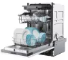 Candy CI1C7SB1FA1 45 cm széles beépíthető mosogatógép 11 teríték,  evőeszköz fiók, automata ajtónyitás, C energiaosztály, WiFi és Bluetooth
