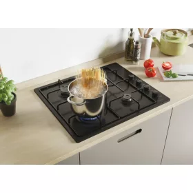   Candy CHW6LBB Beépíthető Gáz Főzőlap - 60 cm, 4 Főzőzóna, Fekete
