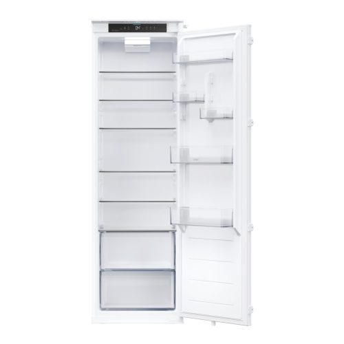 Candy CML5518EVWL egyajtós beépíthető hűtőszekrény E energia, 315 liter kapacitás 