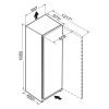 Liebherr GN 52Vd2i szabadonálló fagyasztószekrény, fehér, D energiaosztály, 185,5 cm, NoFrost, 278 l, FrostProtect, 7 fiók, érintővezérlés, gyorsfagyasztás, 36 dB(A) 