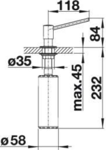 BLANCO TORRE mosogatószer-adagoló, króm