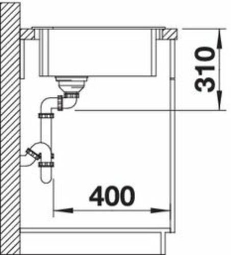 BLANCO ZIA 9 E Silgranit mosogatótálca, kávé