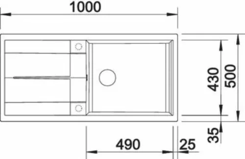 BLANCO METRA XL 6 S Silgranit mosogatótálca, fehér