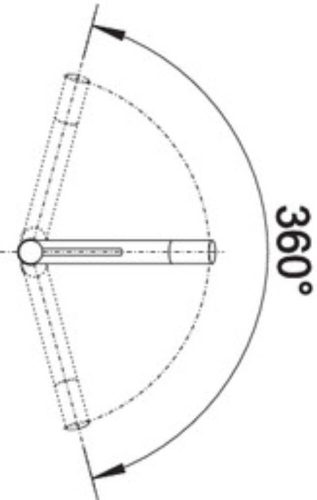 BLANCO ALTA Compact csaptelep, antracit/króm, magas nyomású