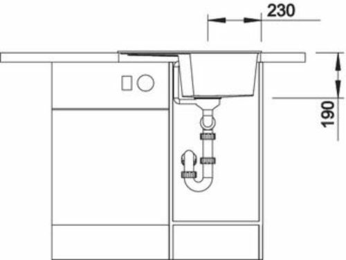 BLANCO ZIA 40 S Silgranit mosogatótálca, fehér