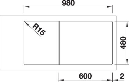 BLANCO SONA XL 6 S fehér exc.n.