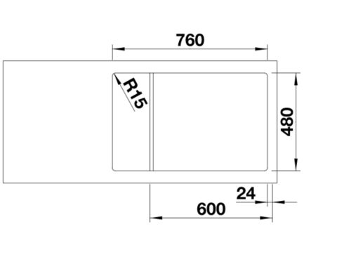 BLANCO LEGRA 6 S Compact Silgranit mosogatótálca, kávé