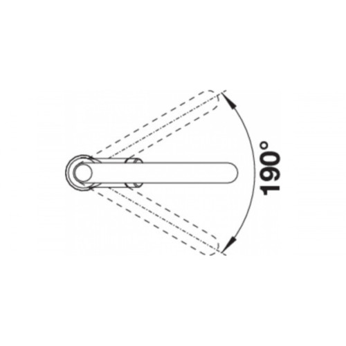 BLANCO CARENA-S Vario csaptelep kihúzható fejjel, zuhanyváltóval, fehér/króm, magas nyomású