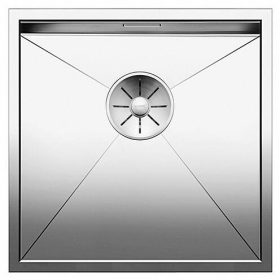   BLANCO ZEROX 400-U mosogatótálca, selyemfényű rozsdamentes acél, excenter nélkül