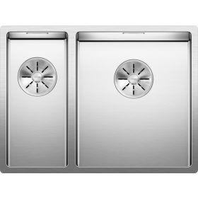   BLANCO CLARON 340/180-U mosogatótálca, selyemfényű rozsdamentes acél, jobbos főmedencével, excenter nélkül