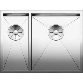   BLANCO ZEROX 340/180-U mosogatótálca, jobbos főmedencével, selyemfényű rozsdamentes acél, excenter nélkül