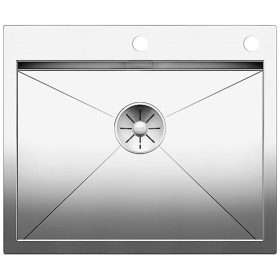   BLANCO ZEROX 550-IF/A mosogatótálca, selyemfényű rozsdamentes acél, excenterrel