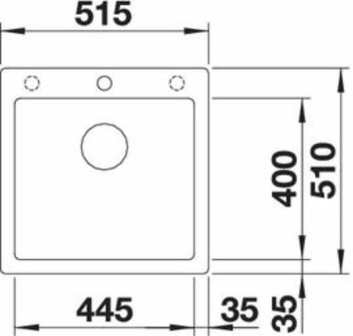 BLANCO PLEON 5 Silgranit mosogatótálca, fehér