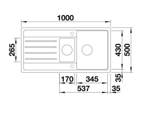 BLANCO LEGRA 6 S Silgranit mosogatótálca, kávé