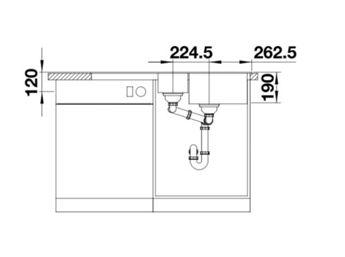 BLANCO LEGRA 6 S Silgranit mosogatótálca, kávé