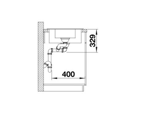 BLANCO LEGRA 6 S Silgranit mosogatótálca, kávé