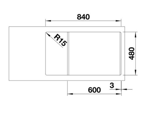 BLANCO LEGRA XL 6 S Silgranit mosogatótálca, fehér