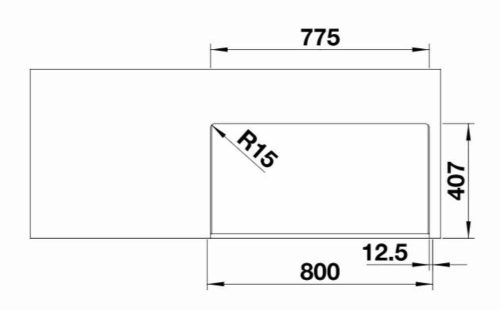 BLANCO CRONOS XL 8-IF 190 Standard rozsdamentes acél mosogatótálca