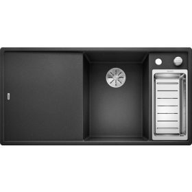   BLANCO AXIA III 6 S Silgranit mosogatótálca, jobbos medencével, antracit, fa vágódeszkával, excenterrel