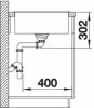 BLANCO AXIA III XL 6 S Silgranit mosogatótálca üveg tartozékkal, excenterrel, tartufo