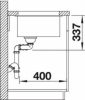 BLANCO SUBLINE 480/320-U Silgranit mosogatótálca, antracit - több színváltozat!