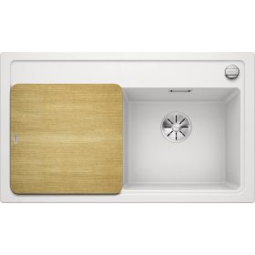   BLANCO ZENAR 45 S Silgranit mosogatótálca fa tartozékkal, excenterrel, jobb, fehér