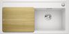 BLANCO ZENAR XL 6 S Silgranit mosogatótálca fa tartozékkal, excenterrel, jobb, fehér