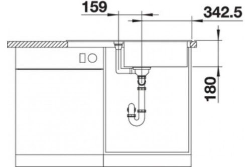 BLANCO FAVUM XL 6 S Silgranit mosogatótálca, kávé