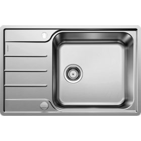   BLANCO LEMIS XL 6 S-IF Compact, mosogatótálca, forgatható, fényezett rozsdamentes acél, 2 csaplyukkal, excenterrel