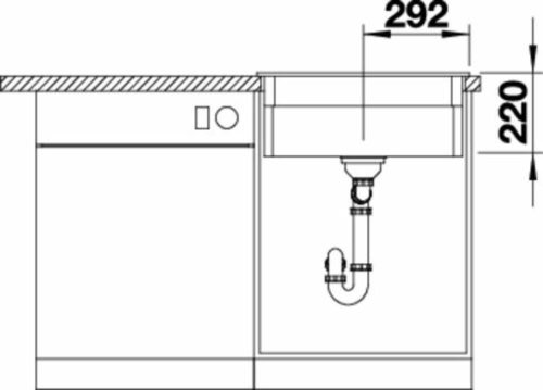 BLANCO ETAGON 6 Kerámia mosogatótálca, fényes magnólia