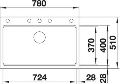 BLANCO ETAGON 8 Silgranit mosogatótálca tartozékkal, fekete