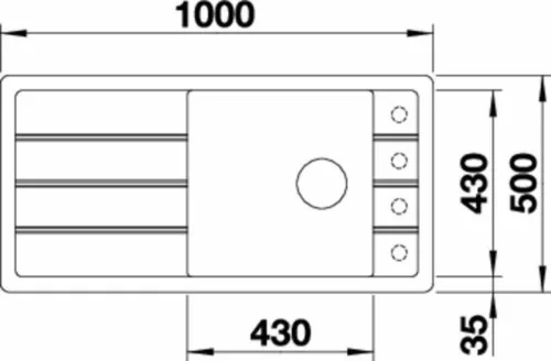 BLANCO FARON XL 6 S Silgranit mosogatótálca, fekete