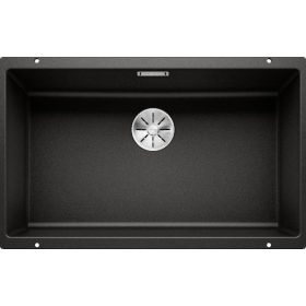   BLANCO SUBLINE 700-U Silgranit mosogatótálca, fekete, excenter nélkül