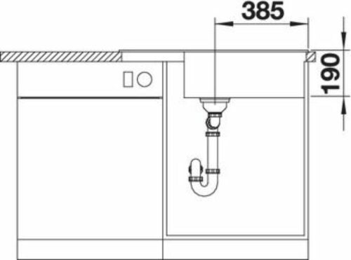 BLANCO ZIA XL 6 S Compact Silgranit mosogatótálca, fekete