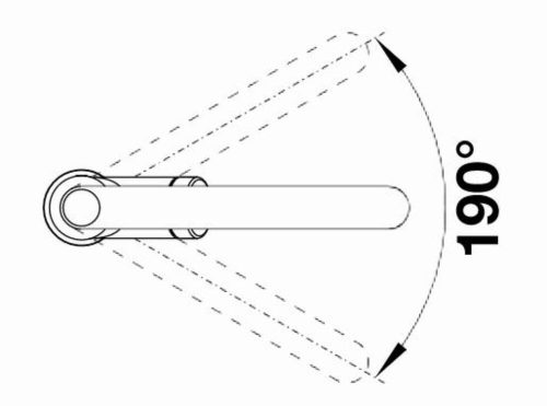 BLANCO CARENA-S Vario Silgranit csaptelep, króm, fekete