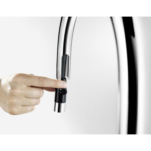 BLANCO CARENA-S Vario csaptelep kihúzható fejjel, zuhanyváltóval, vulkánszürke/króm, magas nyomású