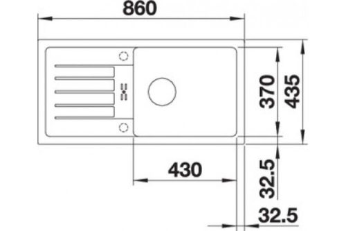 BLANCO FAVUM XL 6 S Silgranit mosogatótálca, törtfehér