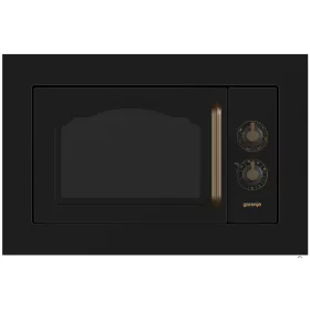   Gorenje BM235CLB Beépíthető mikrohullámú sütő,23 l,  fekete, grill funkcióval Classico design, 5 teljesítményfokozat,3 év garancia