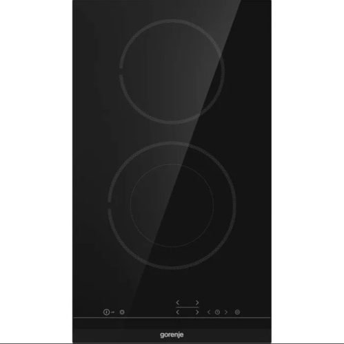 Gorenje ECT322BCSC beépíthető domino kerámia főzőlap,2 kerámia főzőzóna - ebből 1 kiterjeszthető, érintővezérlés, keret nélküli, 30 cm 