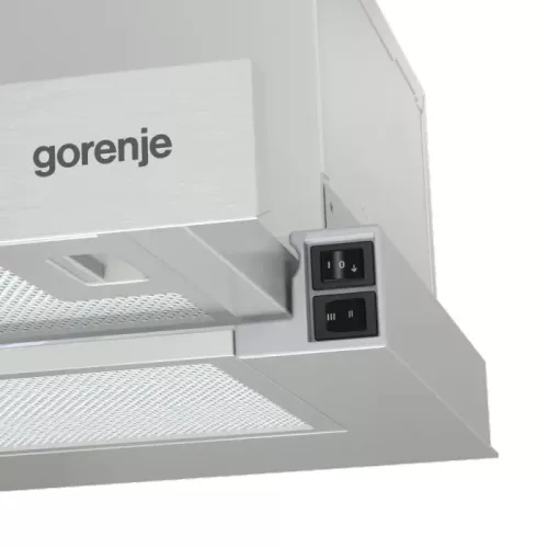 Gorenje TH60E3X Kihúzható teleszkópos elszívó, szürke, felső szekrénybe építhető,60 cm,szürke, 350 m3/óra, 3 év garancia