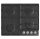 Gorenje G641EXB Beépíthető gáz főzőlap, 60cm, elölgombos vezérlés, egykezes szikragyújtás, öntöttvas edénytartó rács, fekete acéllap 