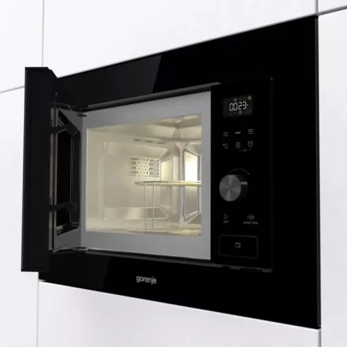 Gorenje BM201AG1BG Beépíthető mikrohullámú sütő,20 l, grill funkció, automata programok, AquaClean tisztítás, 5 teljesítményfokozat,3 év garancia