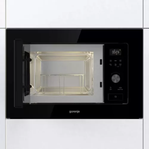 Gorenje BM201AG1BG Beépíthető mikrohullámú sütő,20 l, grill funkció, automata programok, AquaClean tisztítás, 5 teljesítményfokozat,3 év garancia